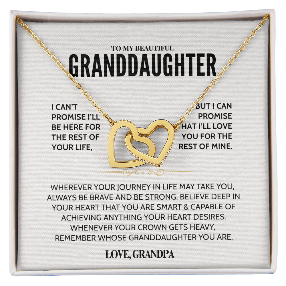 To My Granddaughter - Forever Linked Hearts - Gift Set