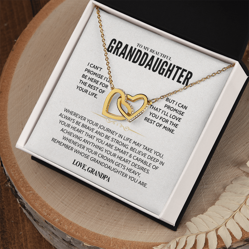 To My Granddaughter - Forever Linked Hearts - Gift Set