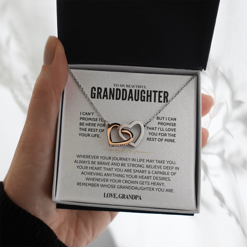 To My Granddaughter - Forever Linked Hearts - Gift Set