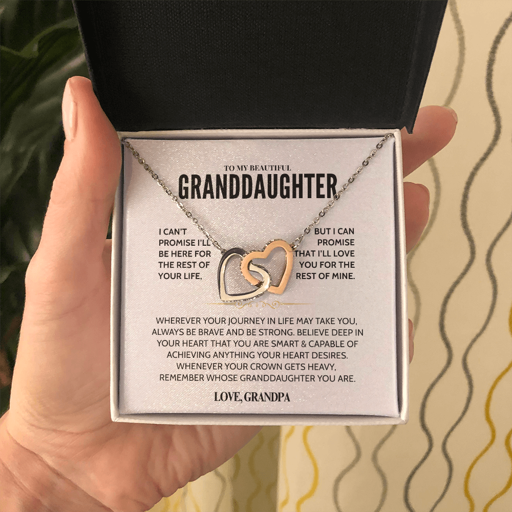 To My Granddaughter - Forever Linked Hearts - Gift Set