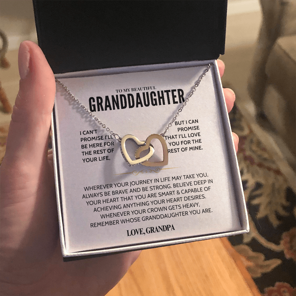 To My Granddaughter - Forever Linked Hearts - Gift Set