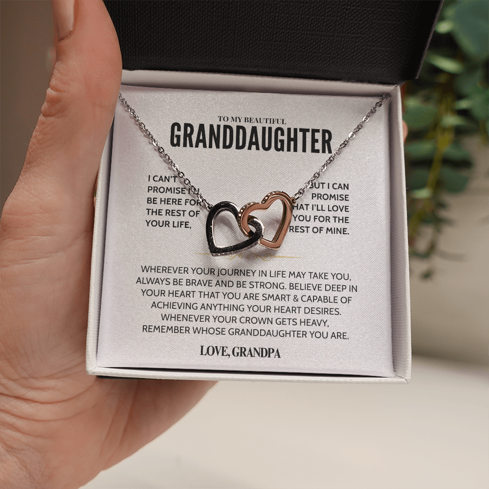 To My Granddaughter - Forever Linked Hearts - Gift Set