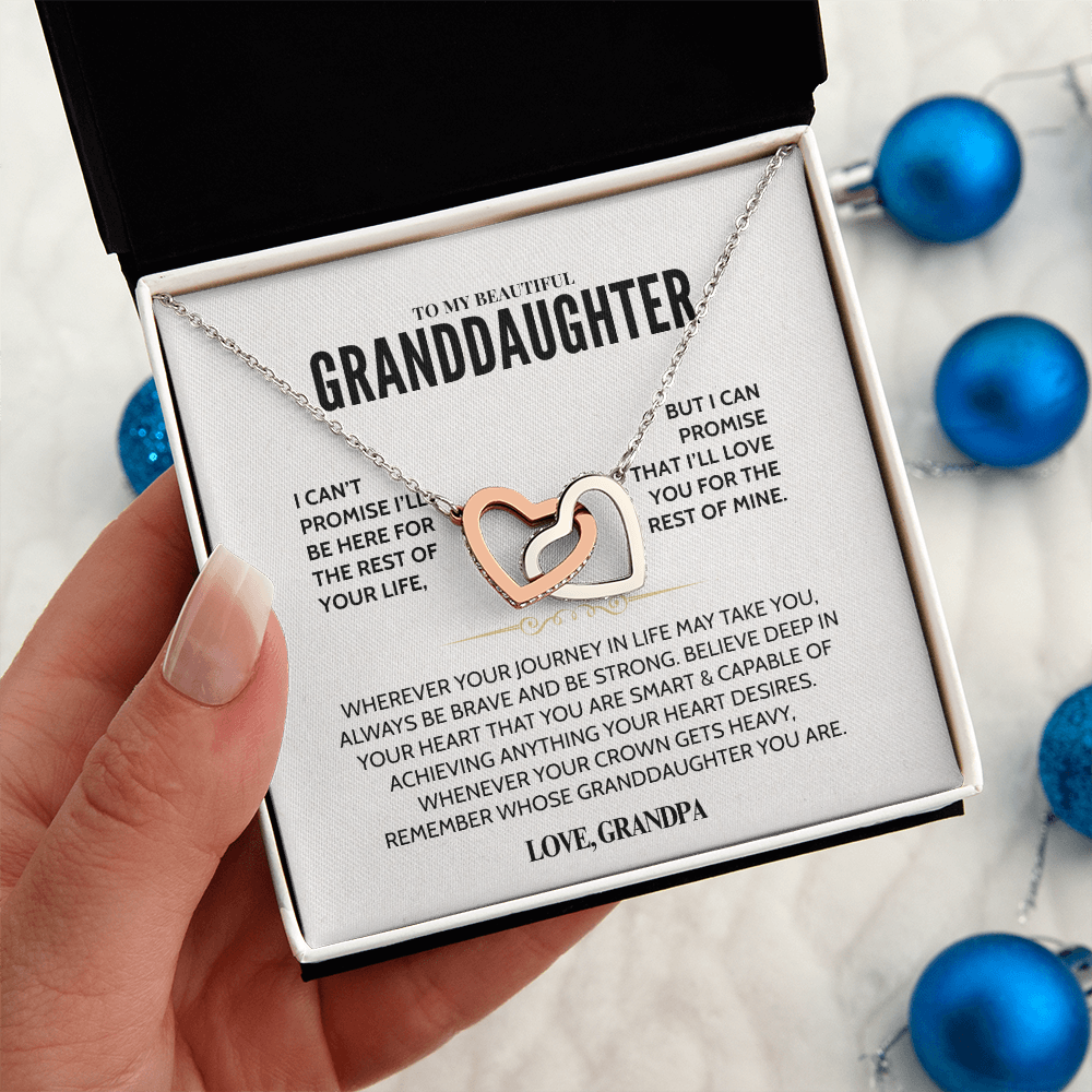 To My Granddaughter - Forever Linked Hearts - Gift Set