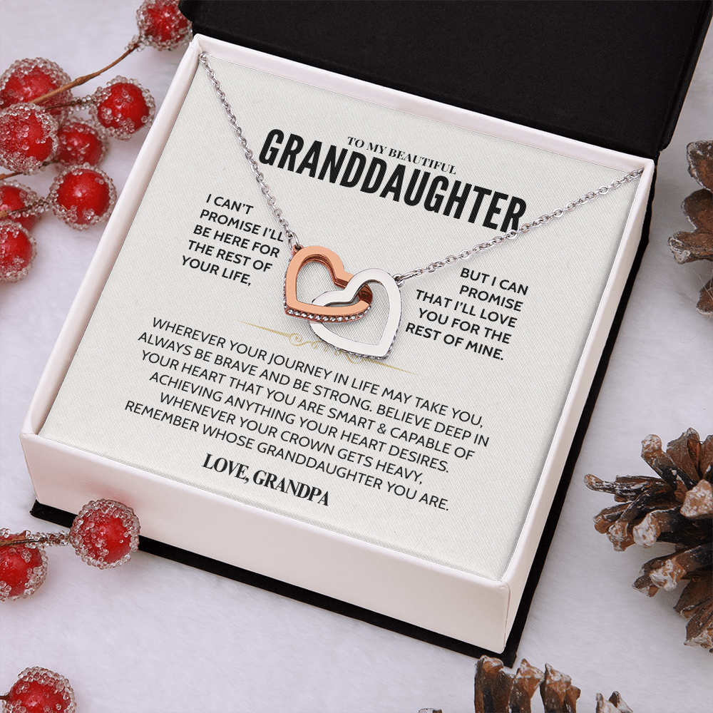 To My Granddaughter - Forever Linked Hearts - Gift Set