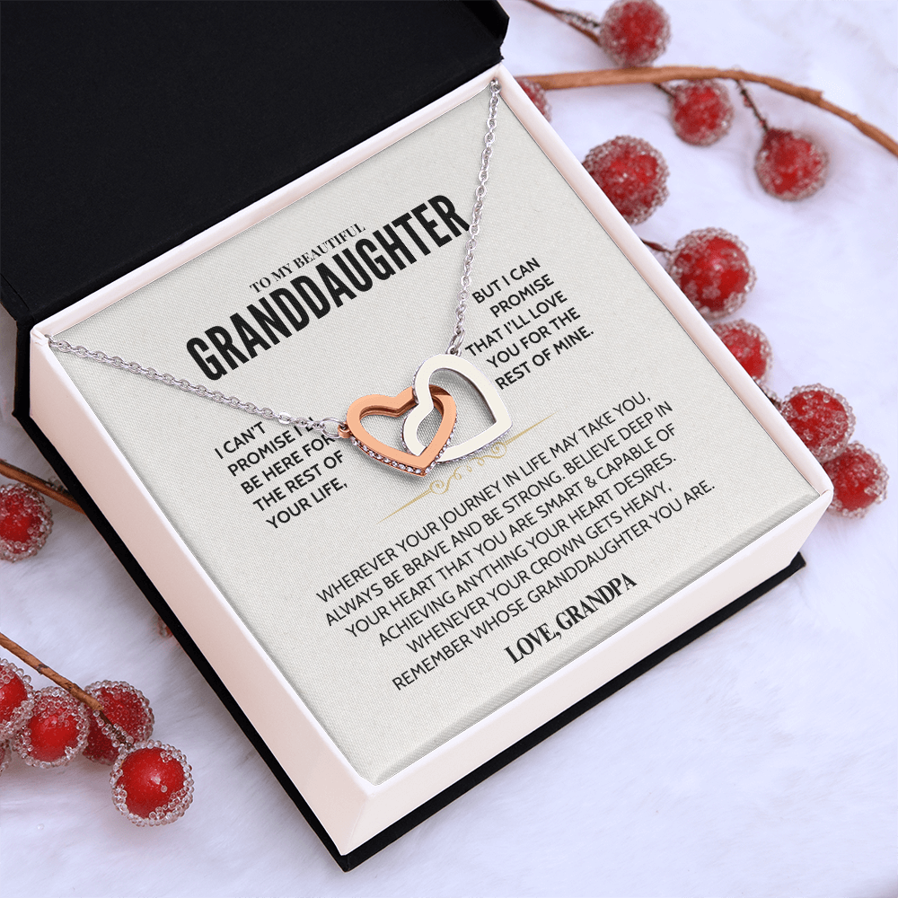 To My Granddaughter - Forever Linked Hearts - Gift Set