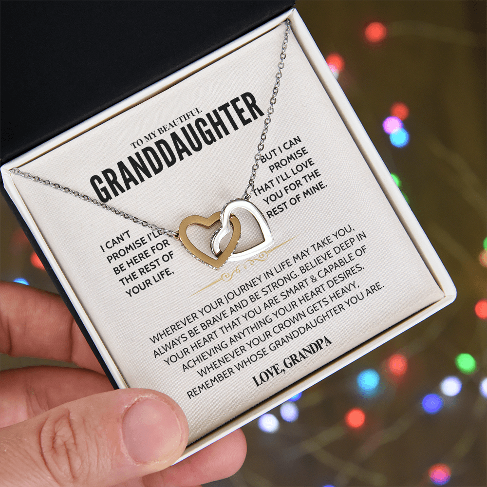 To My Granddaughter - Forever Linked Hearts - Gift Set