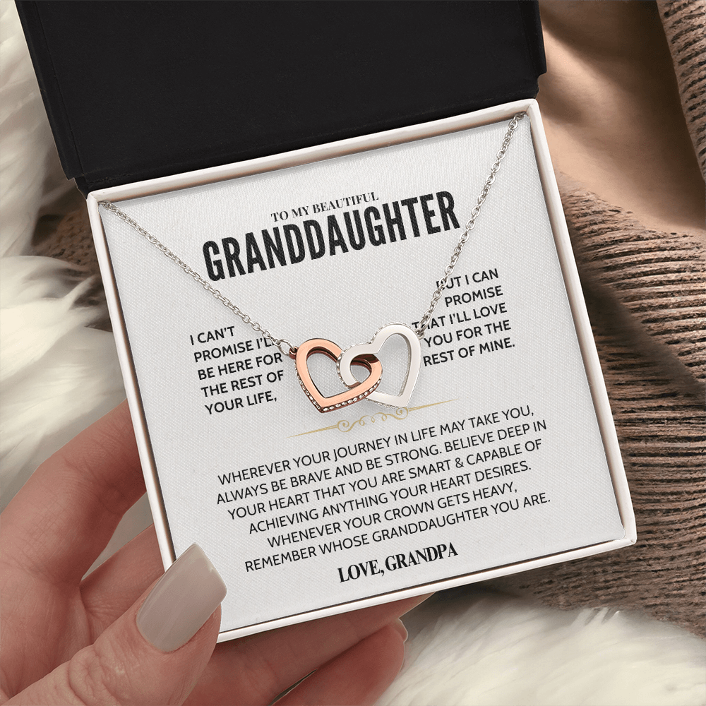 To My Granddaughter - Forever Linked Hearts - Gift Set