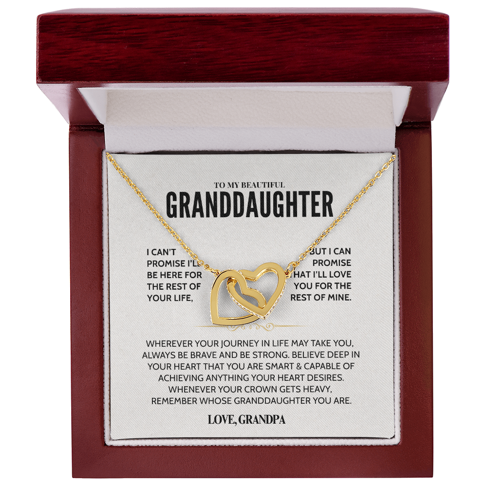 To My Granddaughter - Forever Linked Hearts - Gift Set