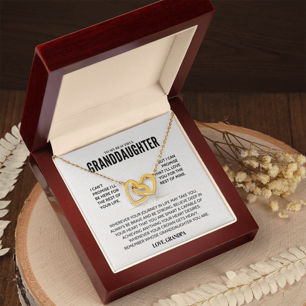 To My Granddaughter - Forever Linked Hearts - Gift Set