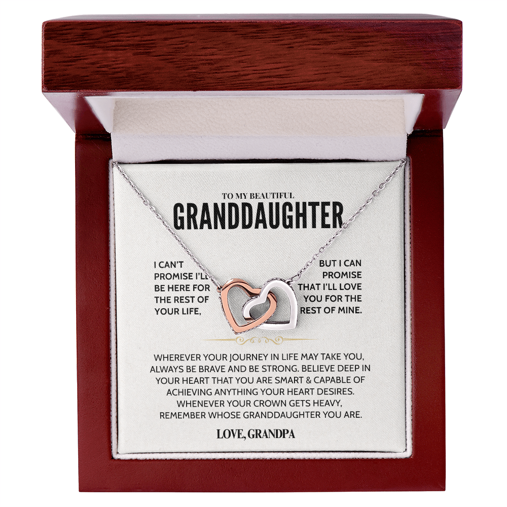To My Granddaughter - Forever Linked Hearts - Gift Set
