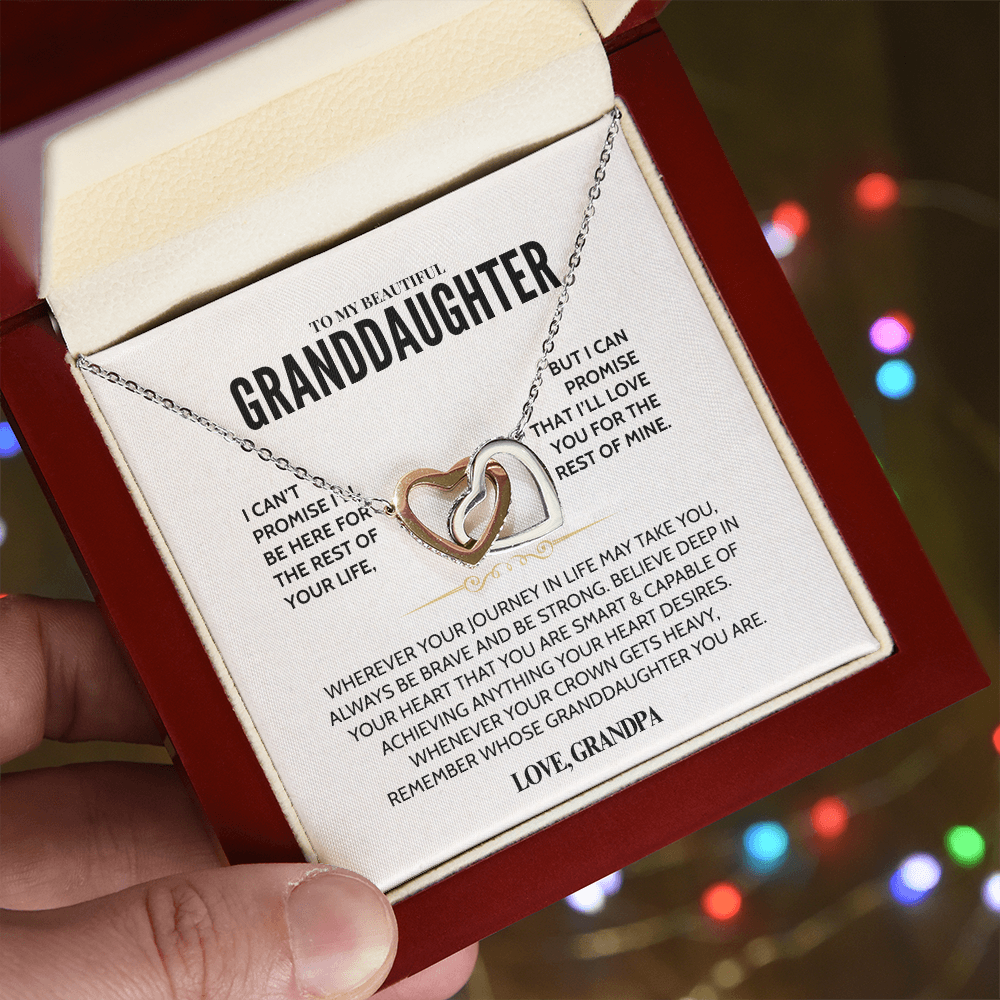 To My Granddaughter - Forever Linked Hearts - Gift Set